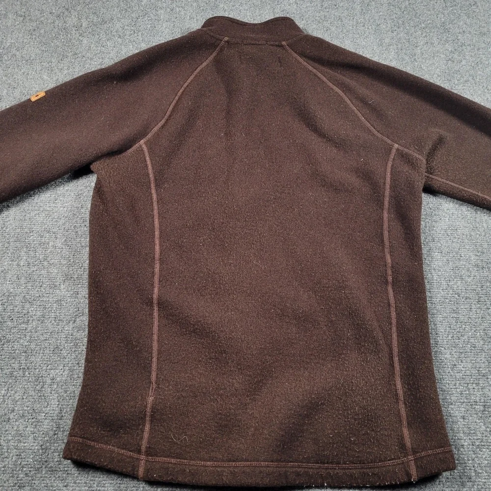 Smartwool Jacket Mens‎ Small Brown Wool Fleece Full Zip Thermal Outdoor SWOSP638